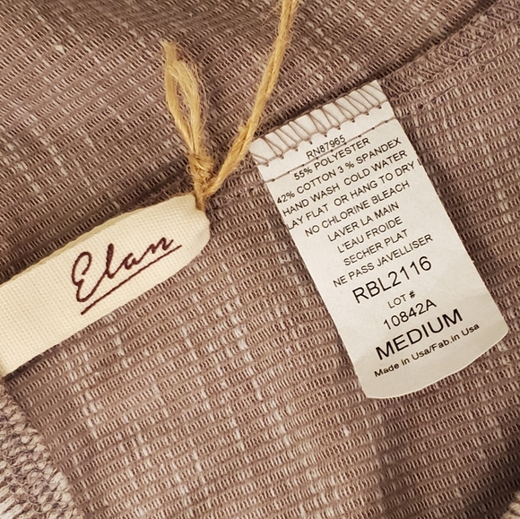 Elan Ela Pant, Pull On, Ribbed, Elastic Waist,  Wide Leg, Med. NWT - Picture 7 of 16